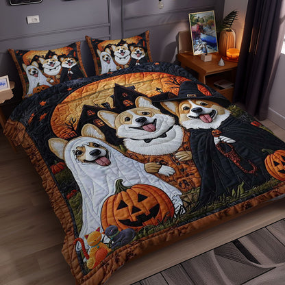 Corgi Halloween Haunt WN0310093CL Duvet Cover Set