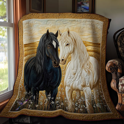 Couple Horse WY2311036CL Quilt