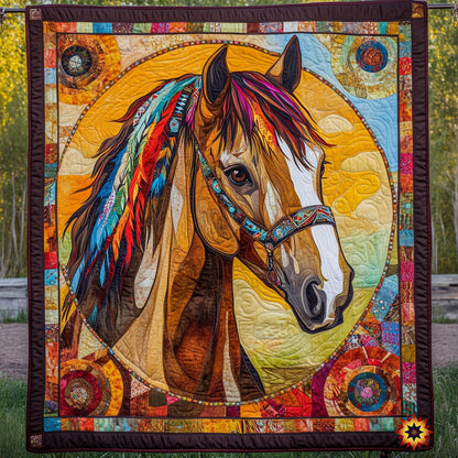 Native American Horse WY1911037CL Quilt