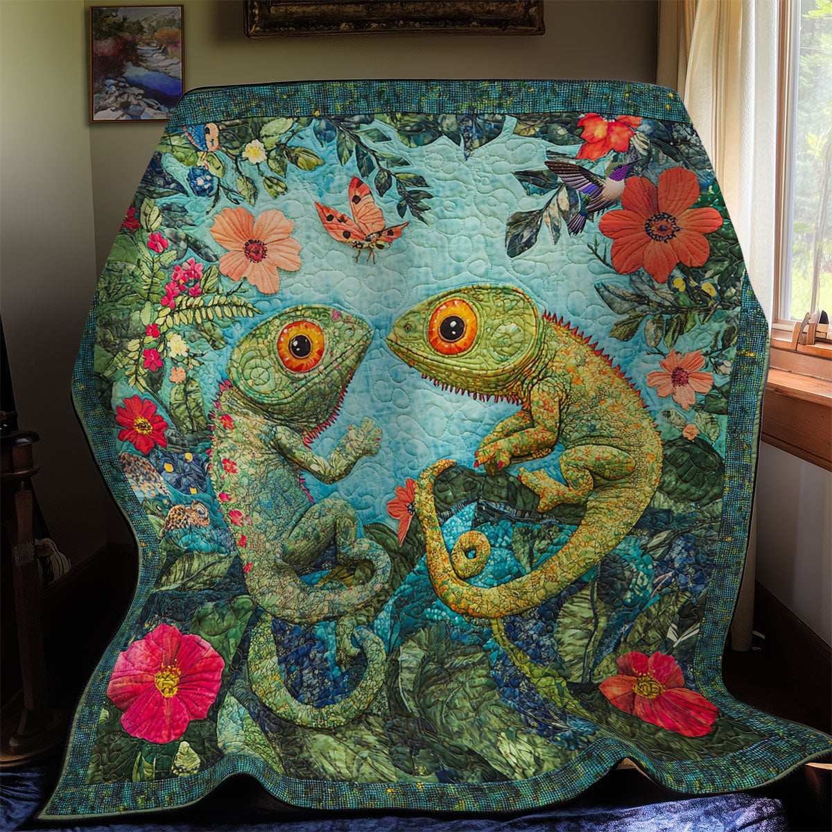 Couple Lizard WY1411033CL Quilt