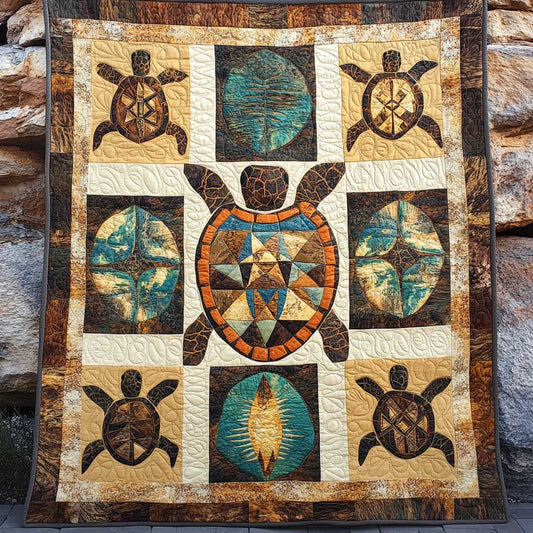 Native American Turtle WP1102038CL Quilt