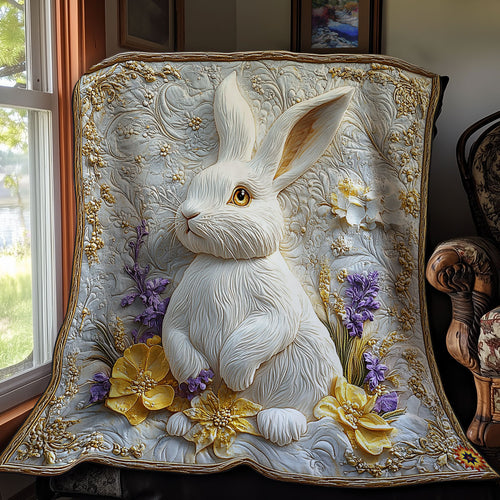 Royal White Rabbit WY1311028CL Quilt