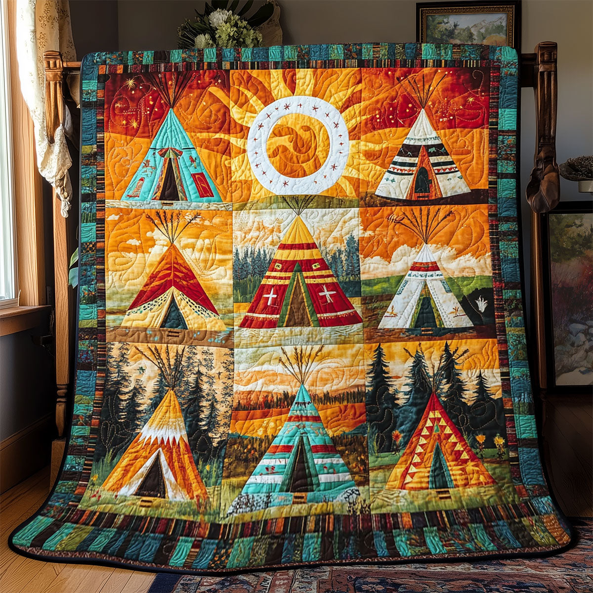 Sunlit Spirit Tepee WJ0701023CL Quilt