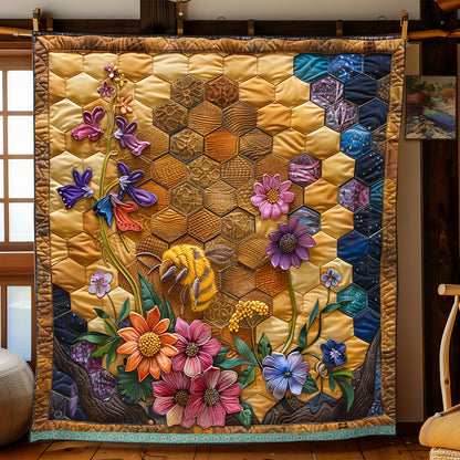 Bee Habitat Flower WP0609003CL Quilt