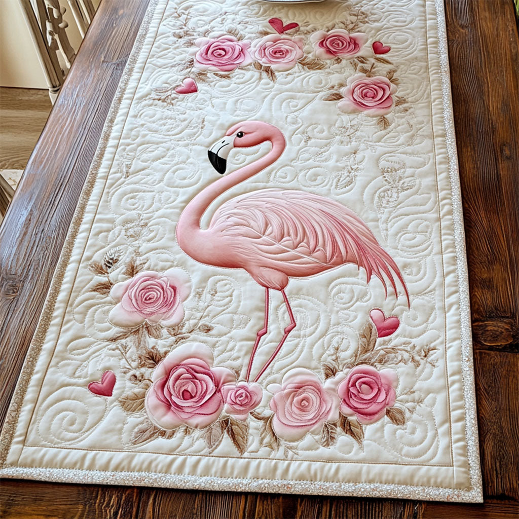 Elegent Flamigno In Rose WY2802069CL Quilted Table Runner