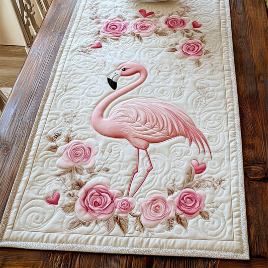 Elegent Flamigno In Rose WY2802069CL Quilted Table Runner