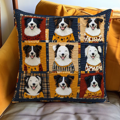 Cheery Border Collies WN0310092CL Quilt Pillow Case