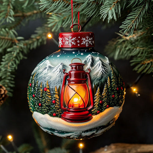 Cozy Night Camping Lantern WN2310015CL Christmas Ornament