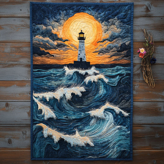 Glowing Of Mid Wave CP3004038CL Quilted Table Runner