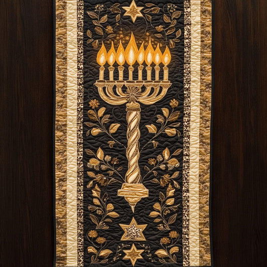 Menorah Spirit CP3004028CL Quilted Table Runner