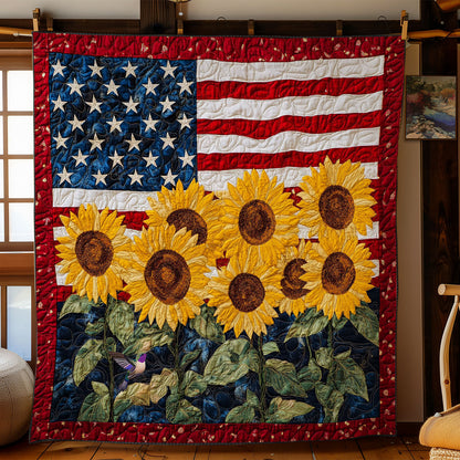 America Sunflower WY2311020CL Quilt