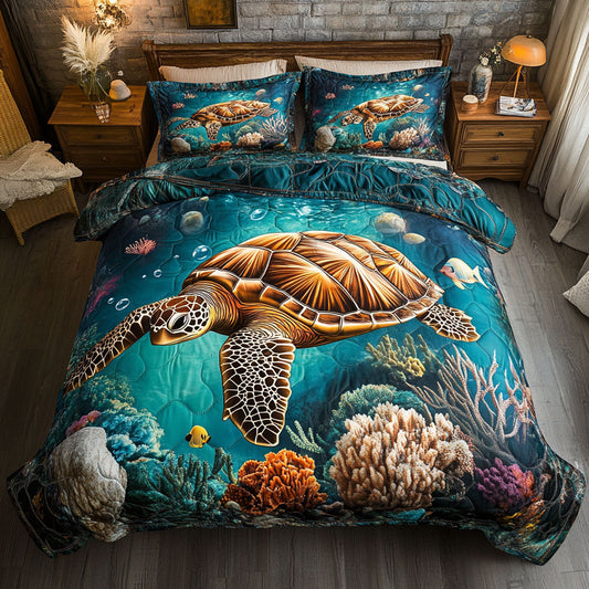 Sea Turtle Starfish WT1302009CL Duvet Cover Set