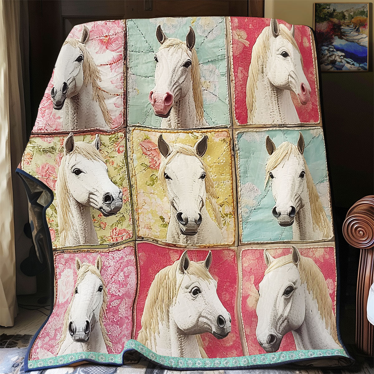 Horse WU3009012CL Quilt