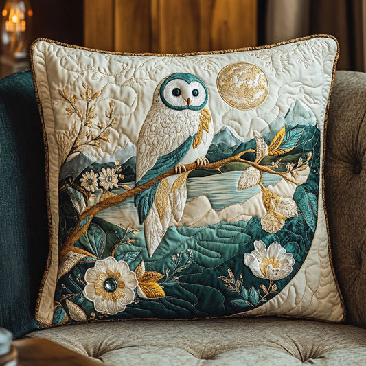 Owl Golden Branch WT0703036CL Quilt Pillow Case