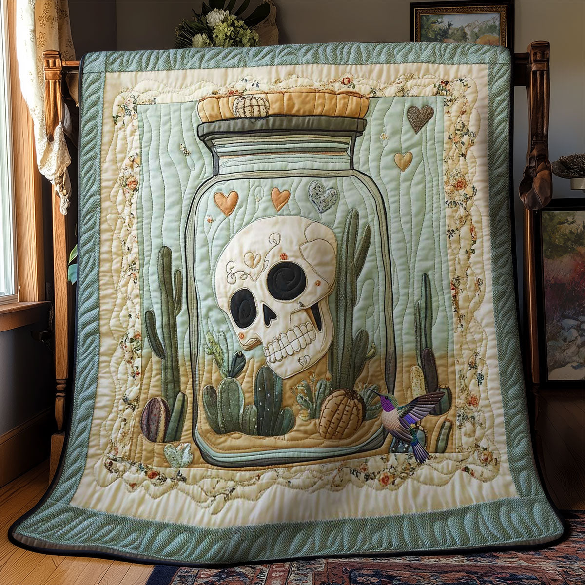 Cactus Guardian Skull WN2711037CL Quilt