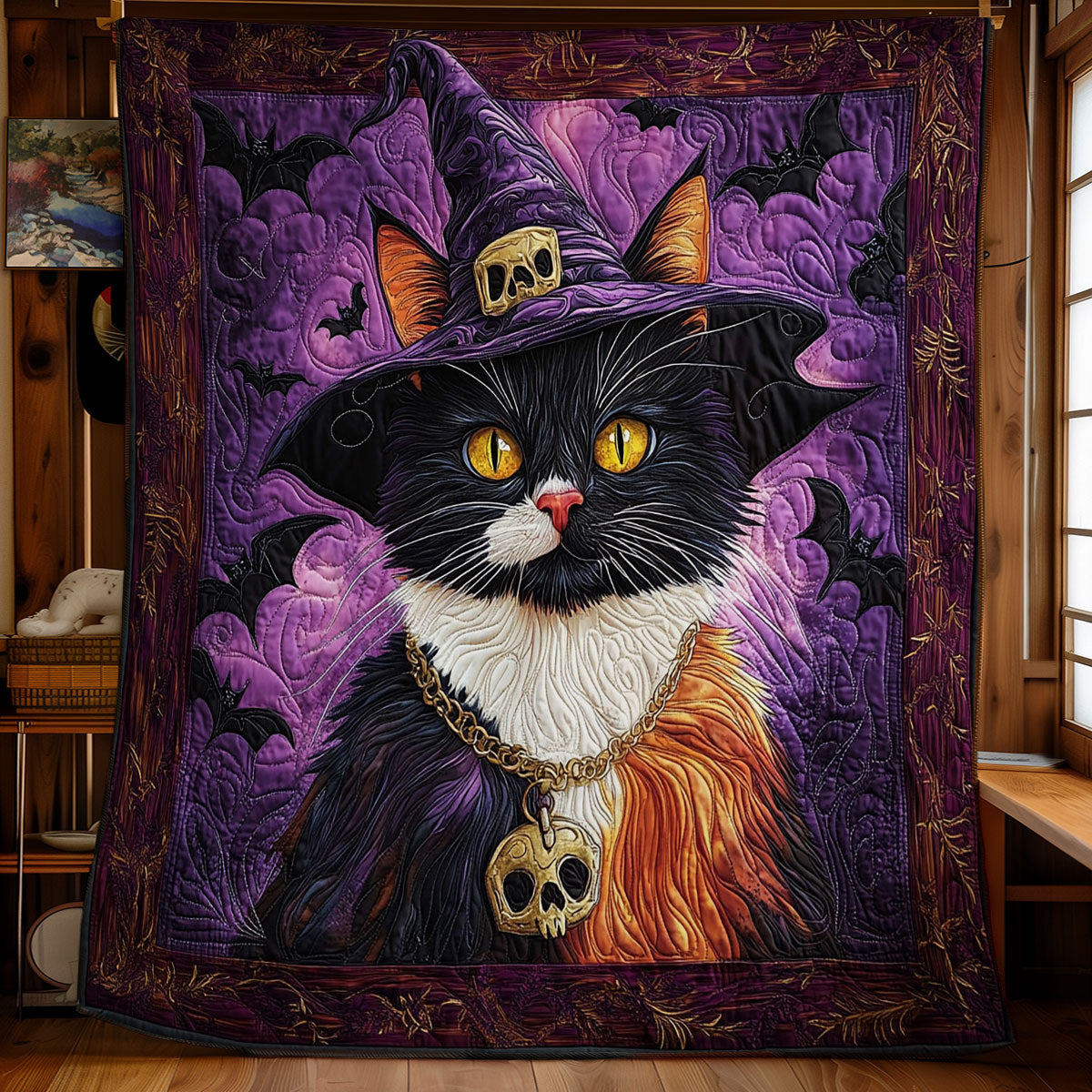 Witch Cat WY0901069CL Quilt