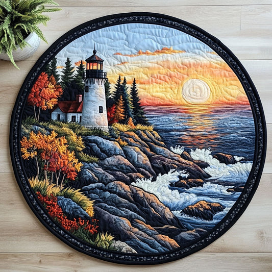 Lighthouse Serenity CW0907020CL Quilted Round Mat