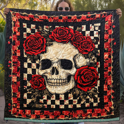 Red Roses Skull WJ2609016CL Quilt