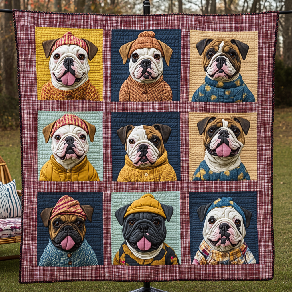 Bubbly Bulldog WN2009053CL Quilt