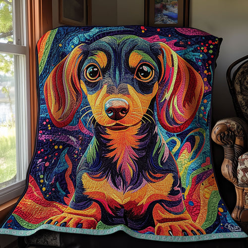 Colorful Dachshund WX1311011CL Quilt