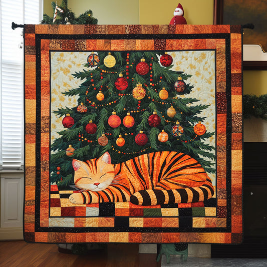 Christmas Sleeping Cat WJ2611012CL Quilt