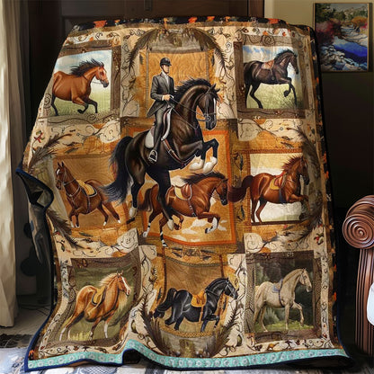 Elegant Horse And Rider WN1109048CL Quilt