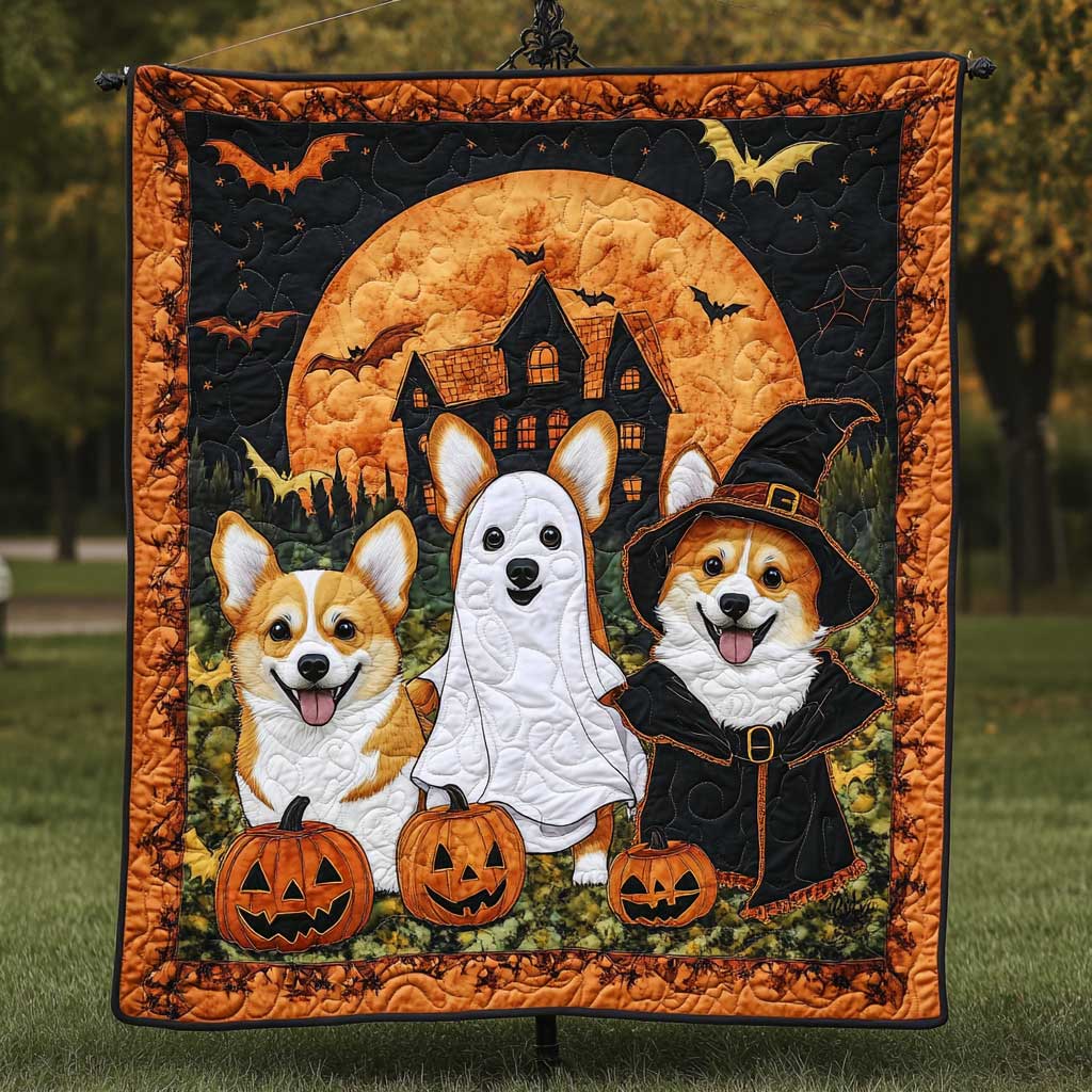 Corgi Witchy Wonders WN2709153CL Quilt