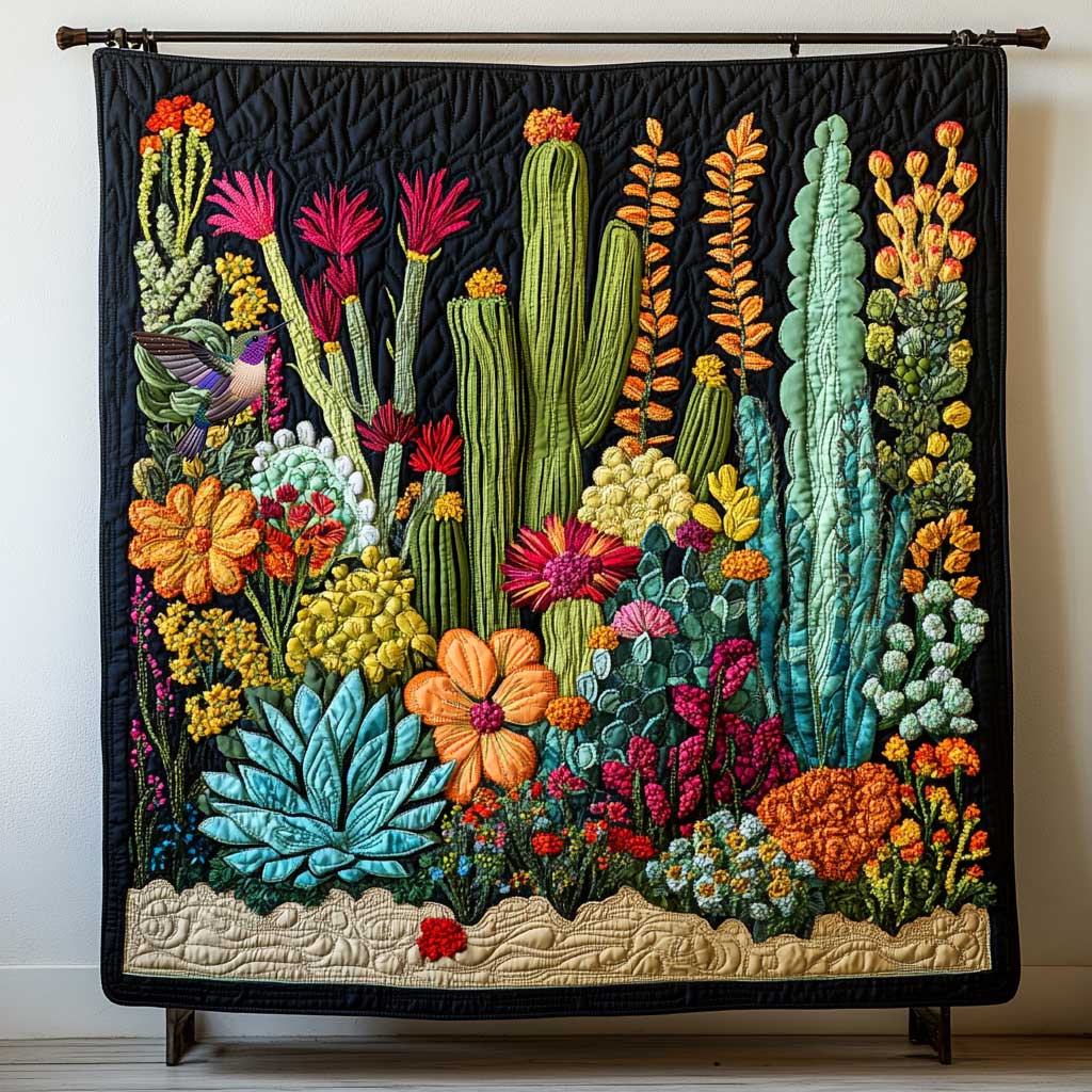 Cactus Succulent Garden WP2811005CL Quilt