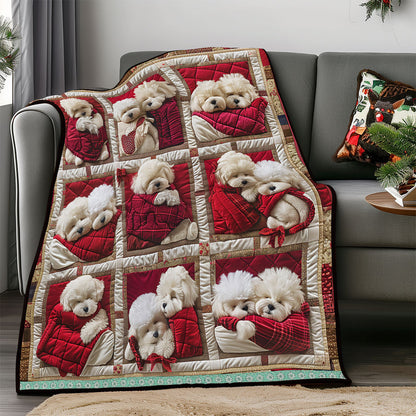 Bichon Chilling WP0609005CL Quilt