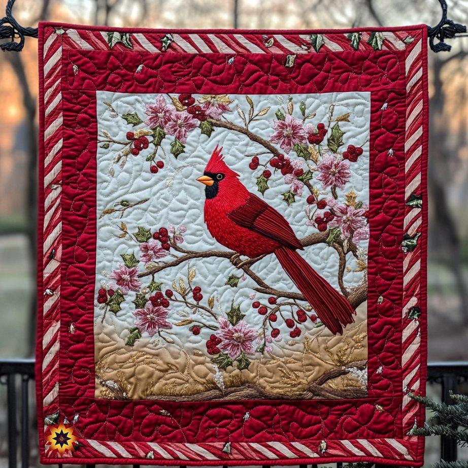 Gorgeous Cardinal WU0411047CL Quilt