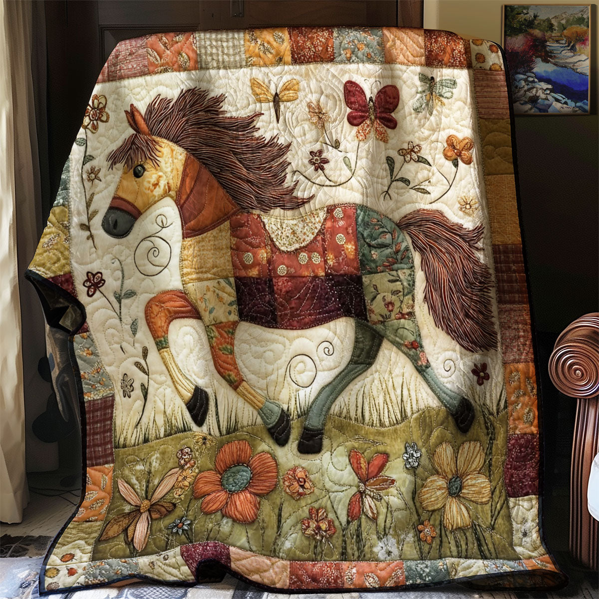 Pastoral Gallop WJ0401012CL Quilt