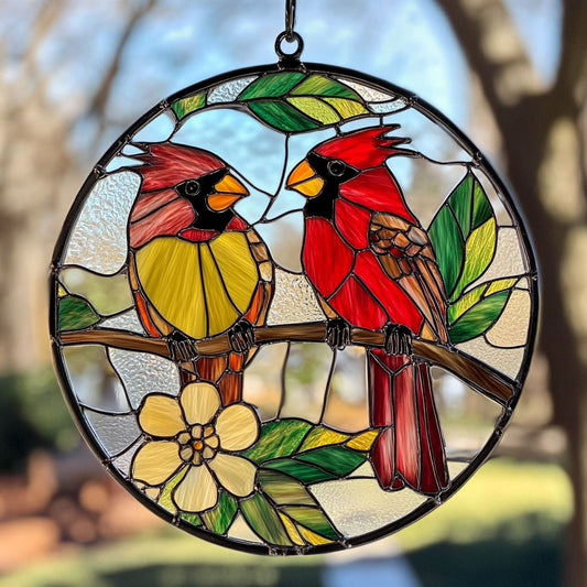 Chicken WJ0511039CL Stained Glass Suncatcher