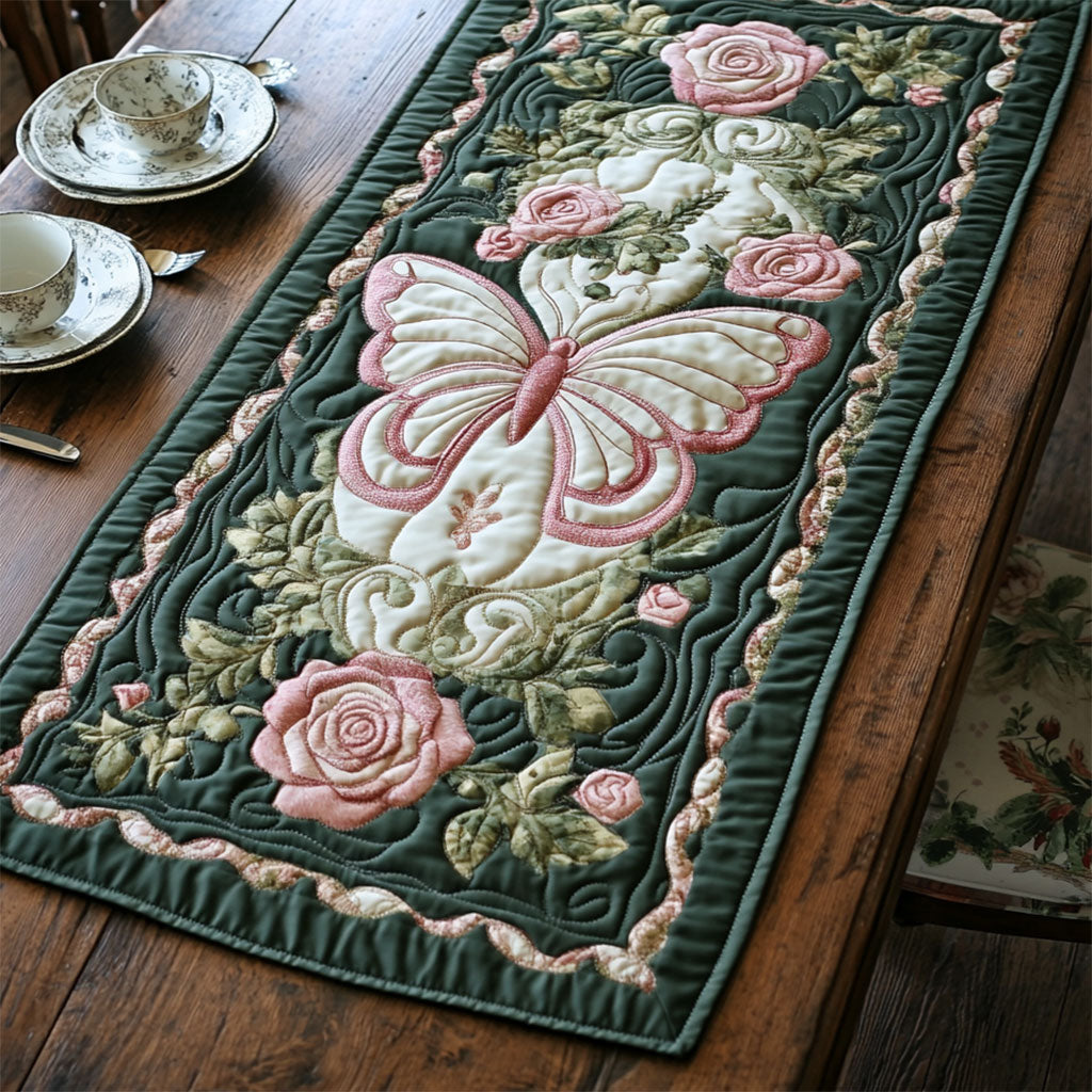 Elegent Garden WY2802046CL Quilted Table Runner