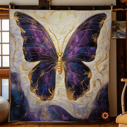 Majestic Purple Butterfly WY2612029CL Quilt