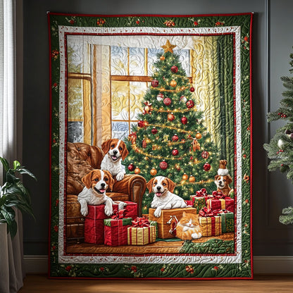 Dog Christmas Tree WX1610041CL Quilt