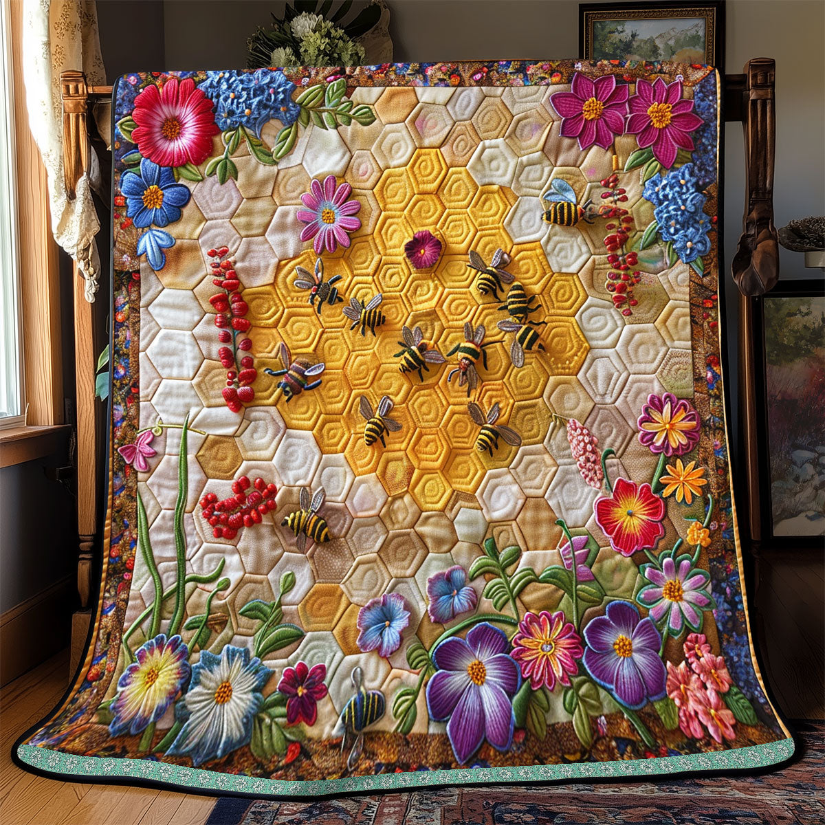 Cute Little Beehive WP0609013CL Quilt