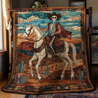 Skeleton Cowboy Ride WN0411030CL Quilt