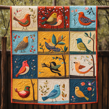 Colorful Bird WJ0810010CL Quilt