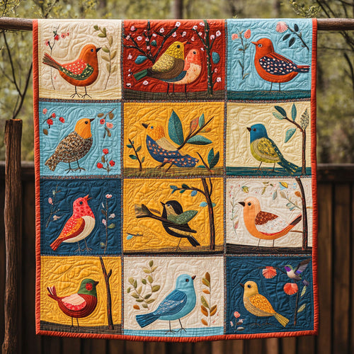 Colorful Bird WJ0810010CL Quilt