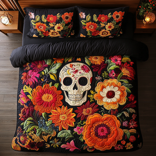 Floral Skull Elegance YR0401035CL Duvet Cover Set