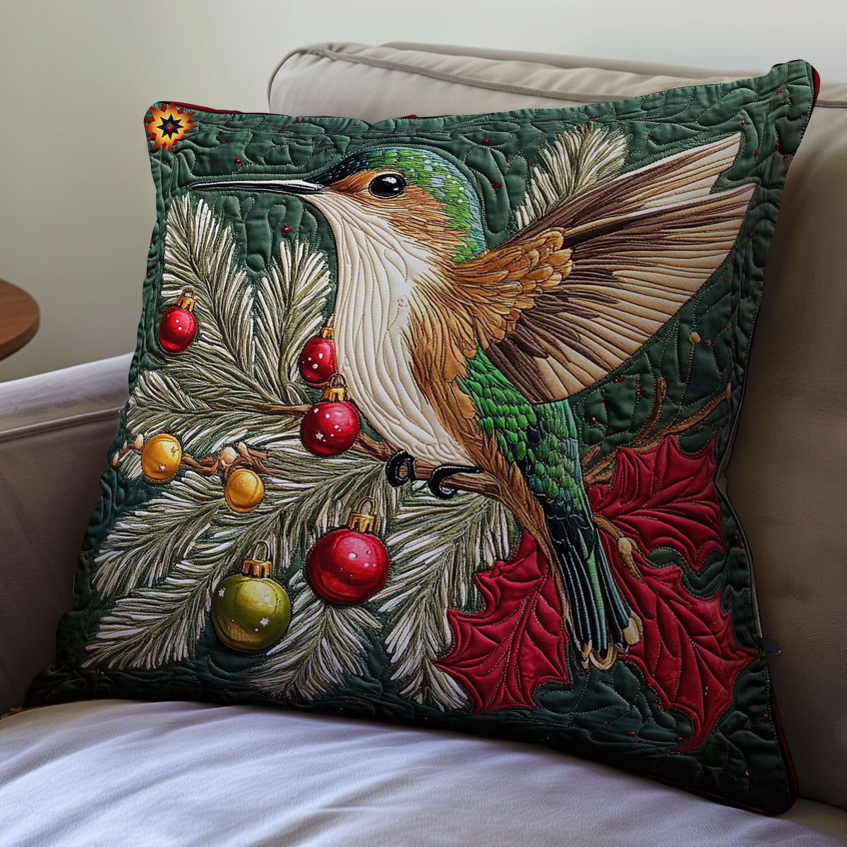 Christmas Hummingbird WY2911059CL Quilt Pillow Case