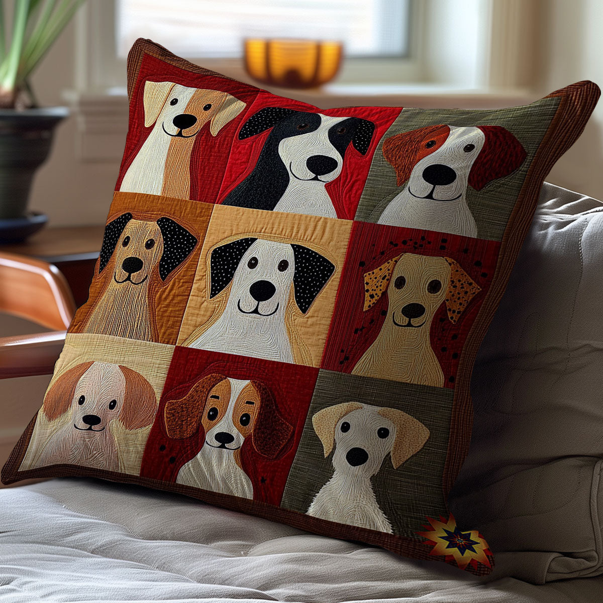 Portrait Dog WY2911049CL Quilt Pillow Case