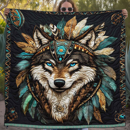 Native American Wolf WJ2709015CL Quilt