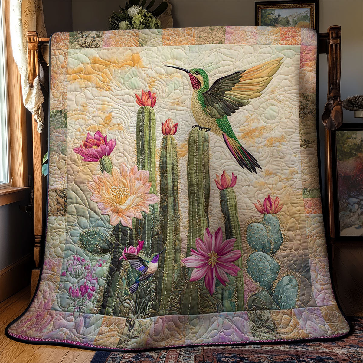 Cactus Hummingbird WN2311079CL Quilt