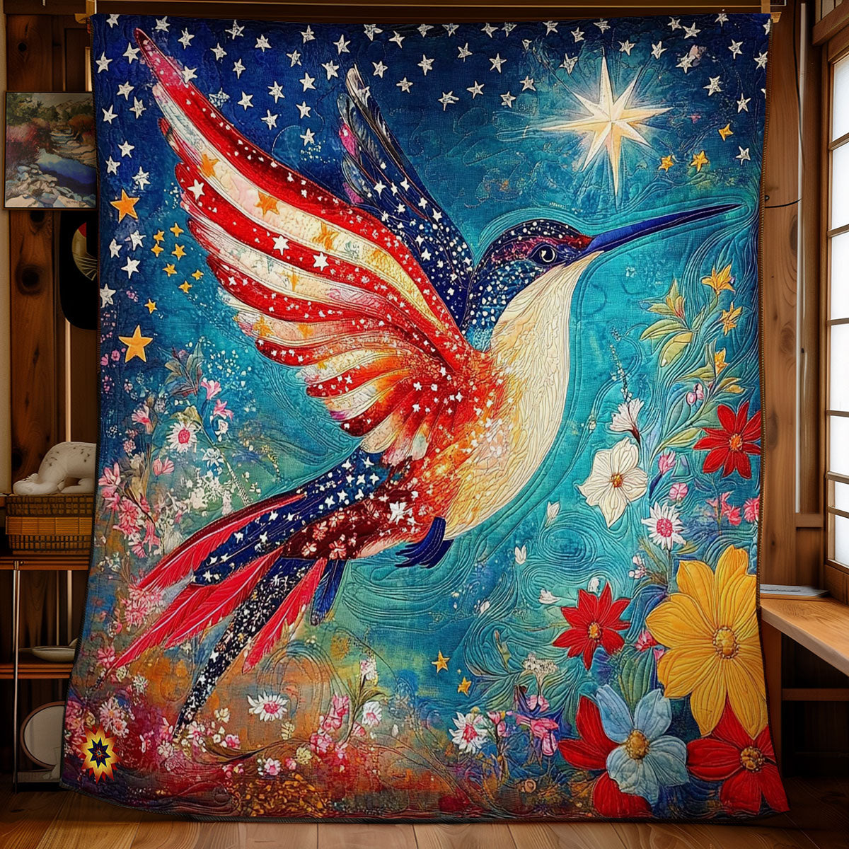 America Hummingbird WY2211013CL Quilt