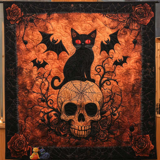 Mystic Cat Skull WN3110073CL Quilt