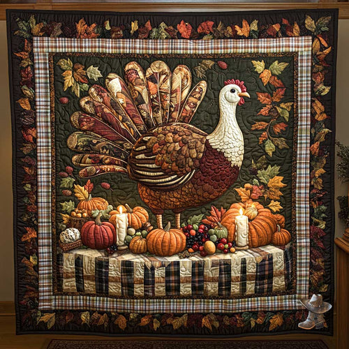 Thankful Turkey Blessings WN2011054CL Quilt
