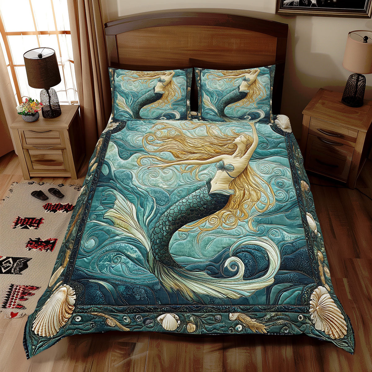 Pretty Mermaid WX1712070CL Duvet Cover Set