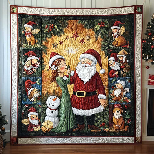 Santa's Christmas Friends WN0910041CL Quilt