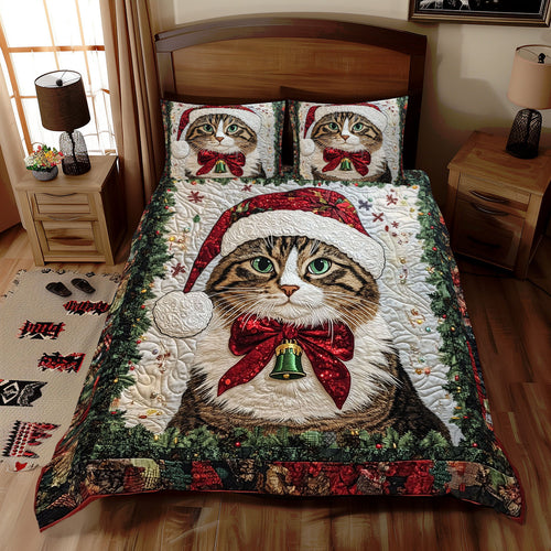 Cat Portrait Christmas WX2511058CL Duvet Cover Set